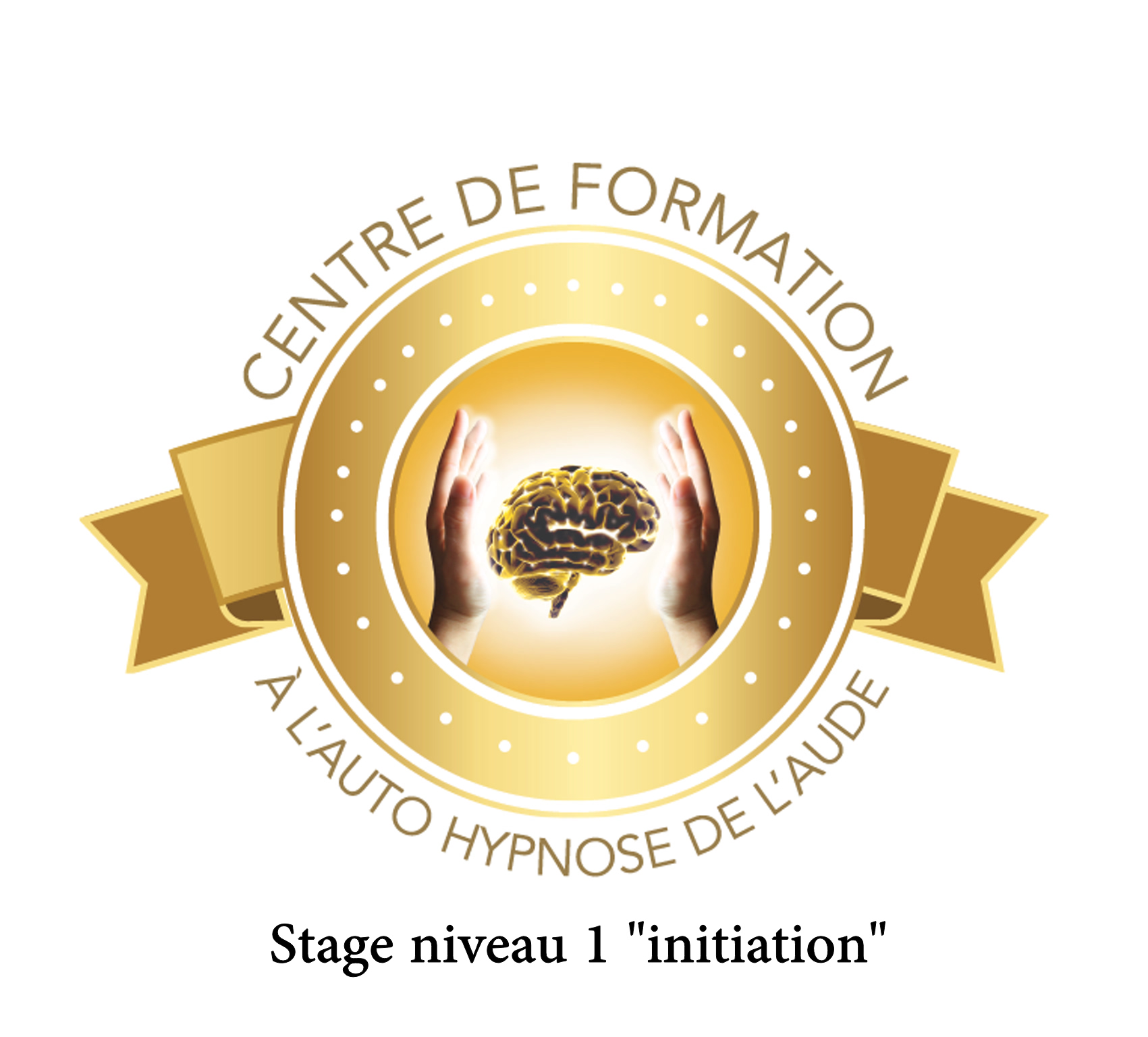 logo COULEUR stage niveau 1 initiation centre de formation à l'auto hypnose